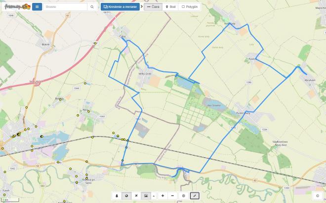 mapa okruhu 