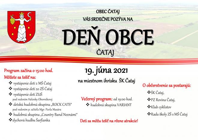 plagát - deň obce