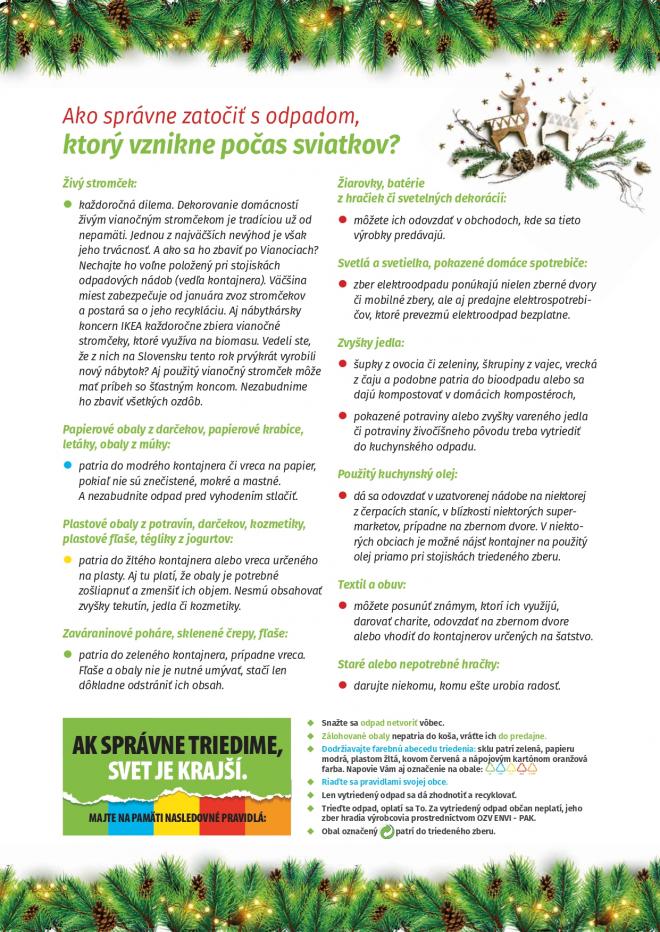 Vianoce a&nbsp;odpad